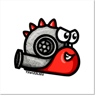 Turbo Snail - Turbosaurus (Red) Posters and Art